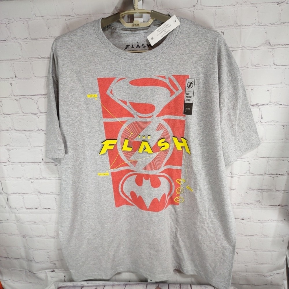 THE FLASH Graphic T-Shirt DC Comics Super Icons Men Size XL 46/48 Short Sleeve